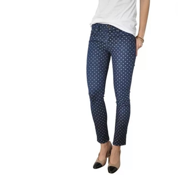 J Crew | Womens Polka Dot Toothpick Jeans - Picture 8 of 10